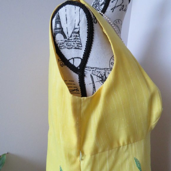 Vintage 1970sBetty Barclay Trevira Cotton Sheer Floral Summer Dress - Picture 6 of 10